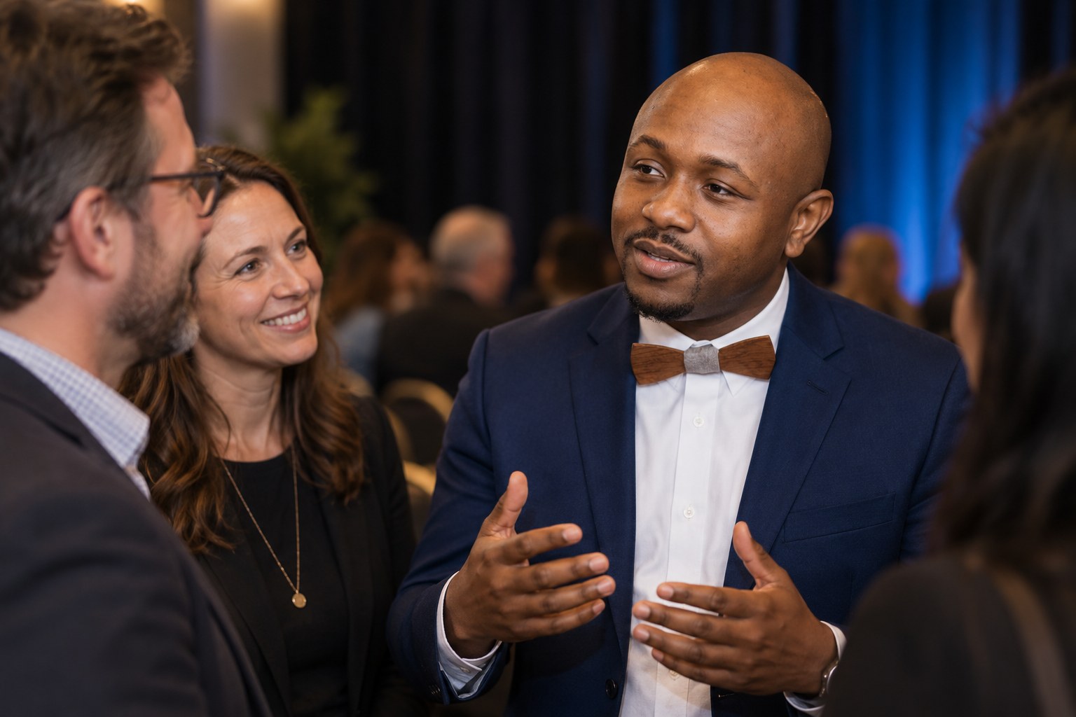 Ryan Perez in conversation with event guests